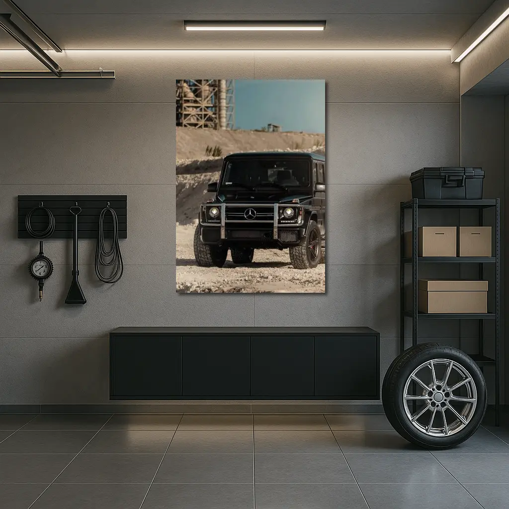 Mercedes G-Class Black Off Road Quarry – Wall Art