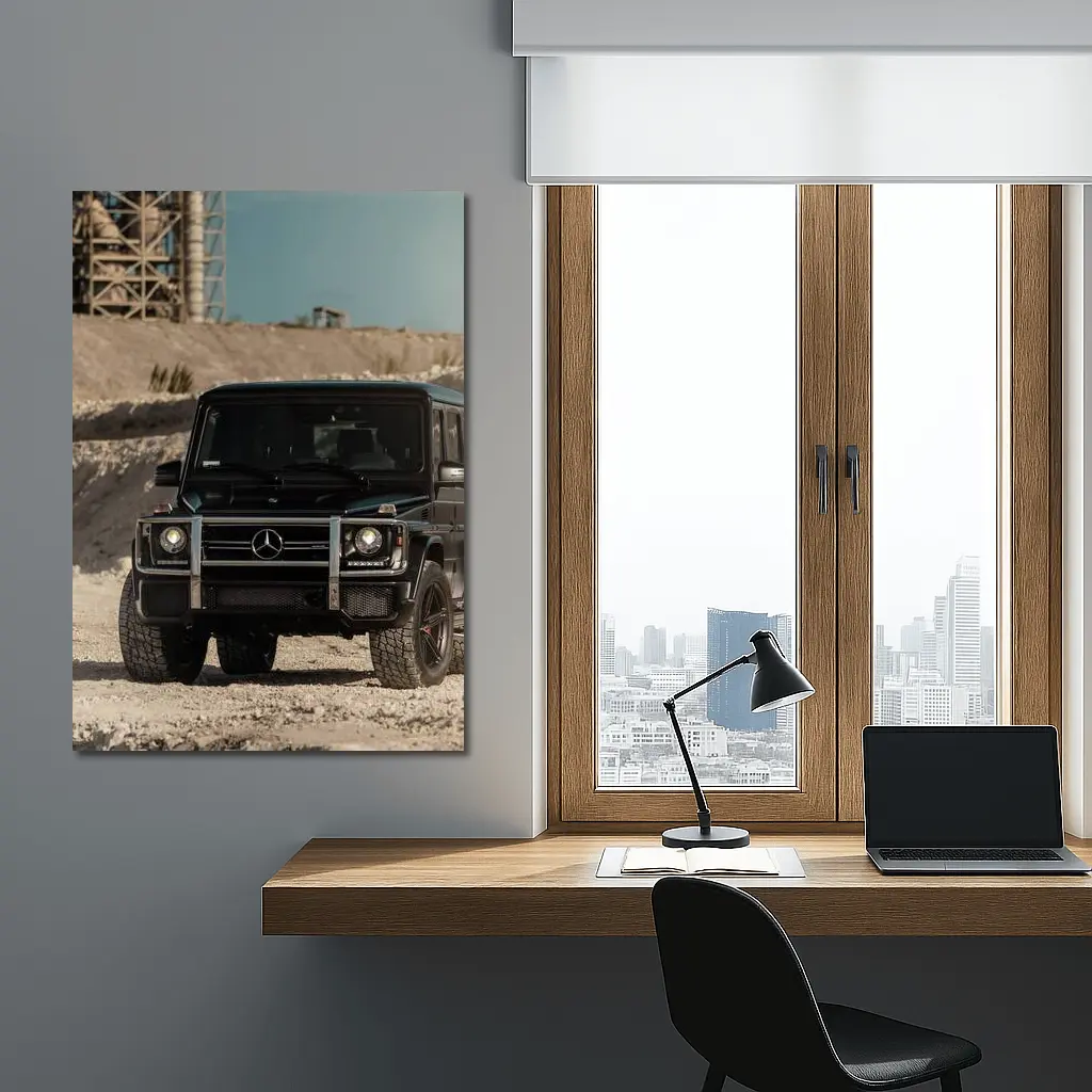 Mercedes G-Class Black Off Road Quarry – Wall Art
