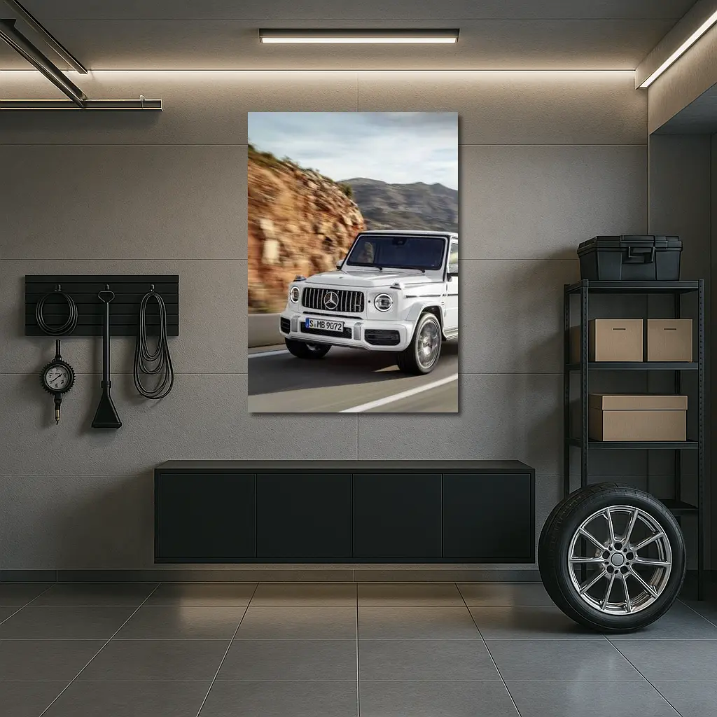 Mercedes-AMG G-Class White Mountain Road – Wall Art