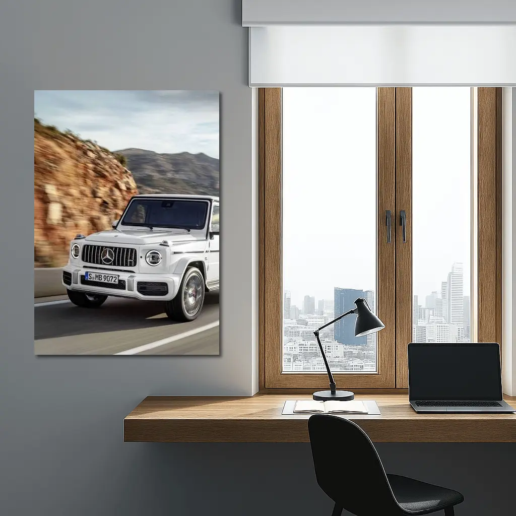 Mercedes-AMG G-Class White Mountain Road – Wall Art