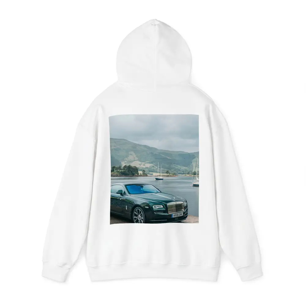 Rolls Royce Wraith Green Scottish Highland Lake – Hoodies