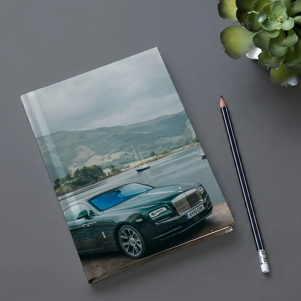 Rolls Royce Wraith Green Scottish Highland Lake – Notebooks