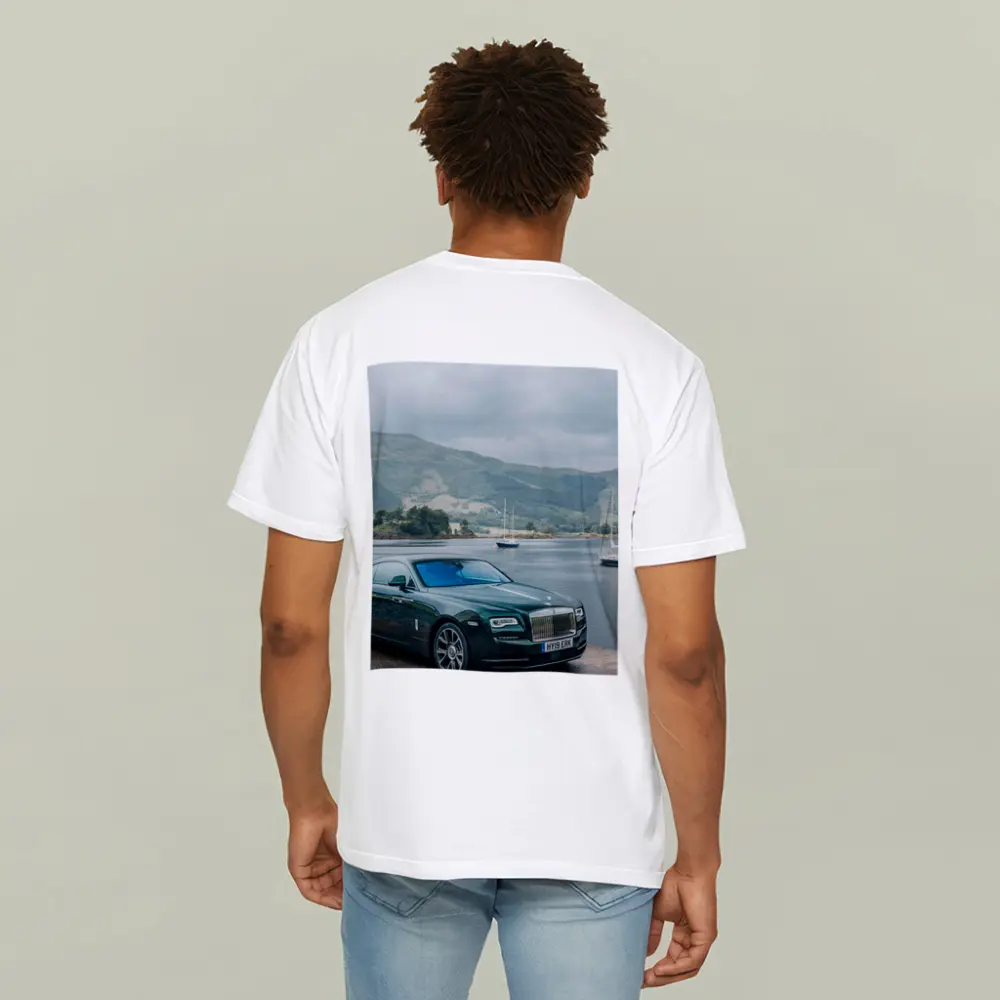 Rolls Royce Wraith Green Scottish Highland Lake – T-Shirts