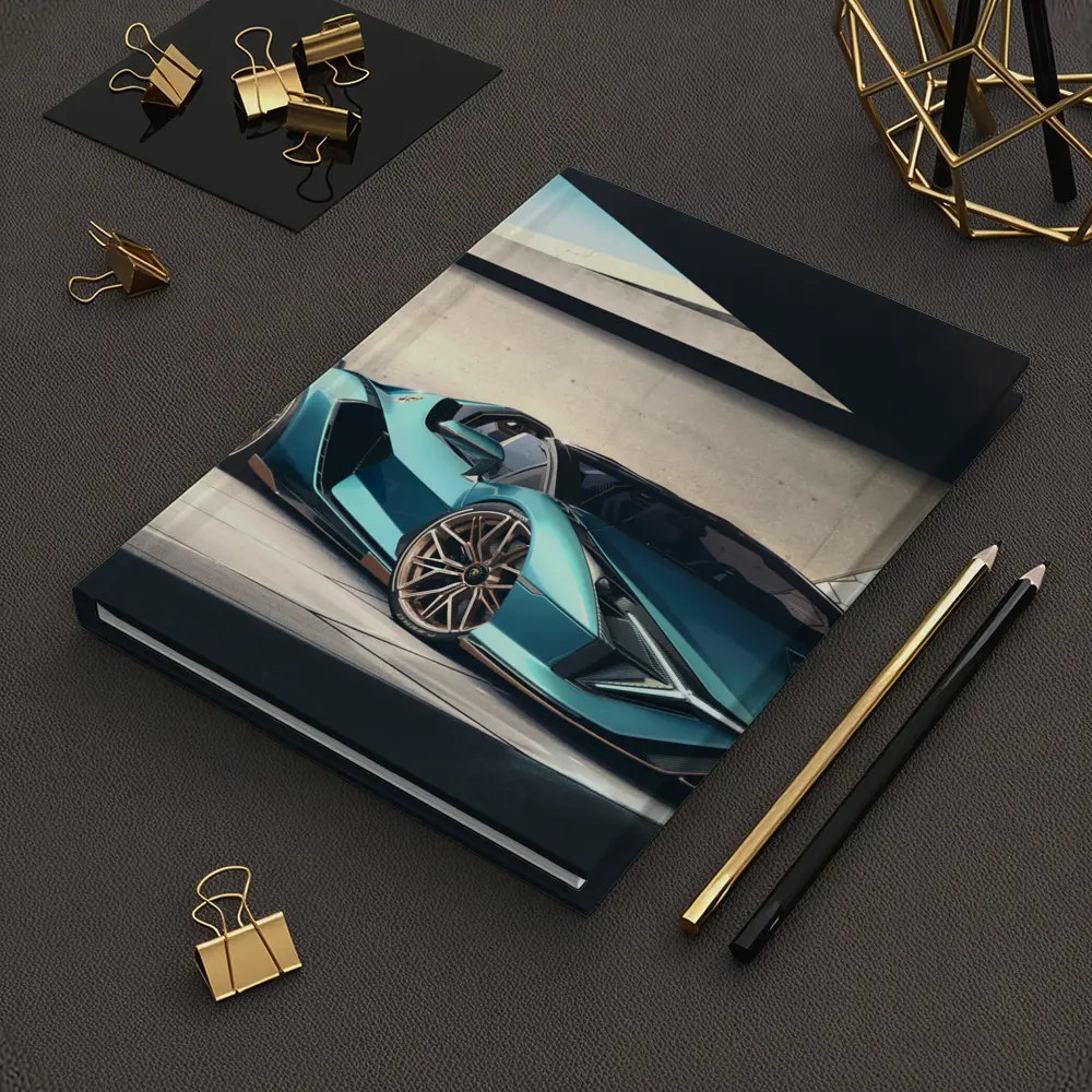 Lamborghini Sian Roadster Teal Concrete Setting – Notebooks
