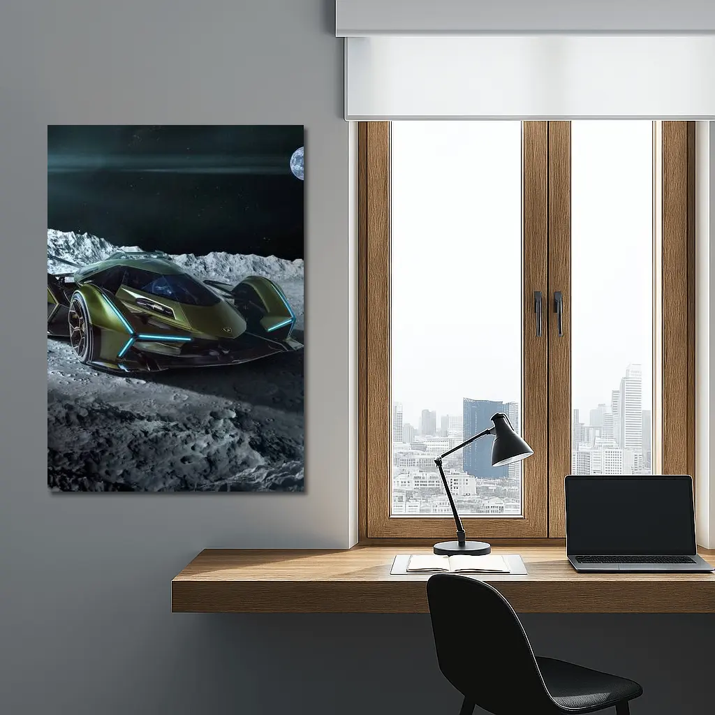 Lamborghini Lambo V12 Vision Gran Turismo Moon – Wall Art