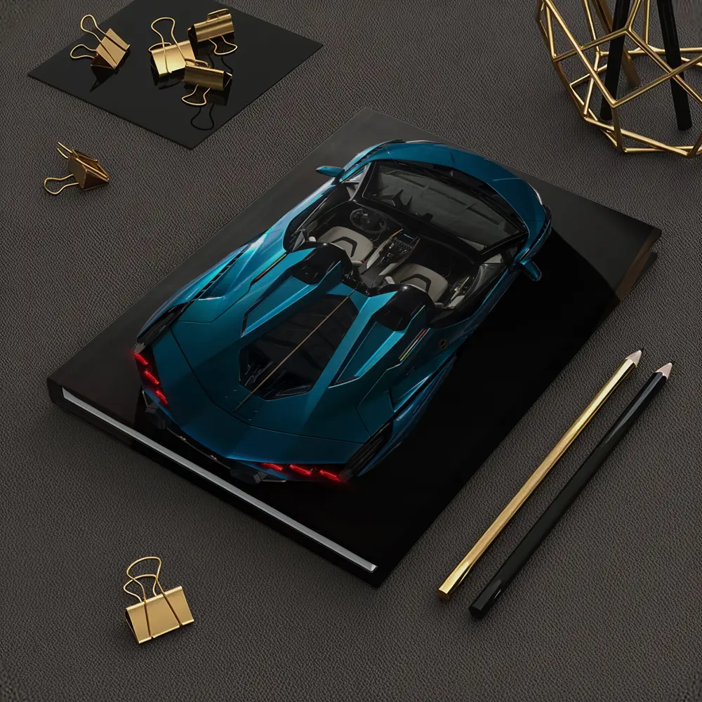 Lamborghini Sian Roadster Blue Aerial View – Notebooks