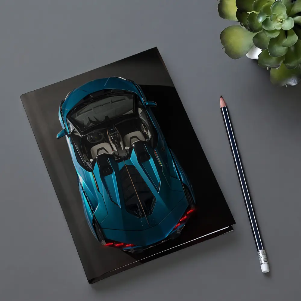 Lamborghini Sian Roadster Blue Aerial View – Notebooks