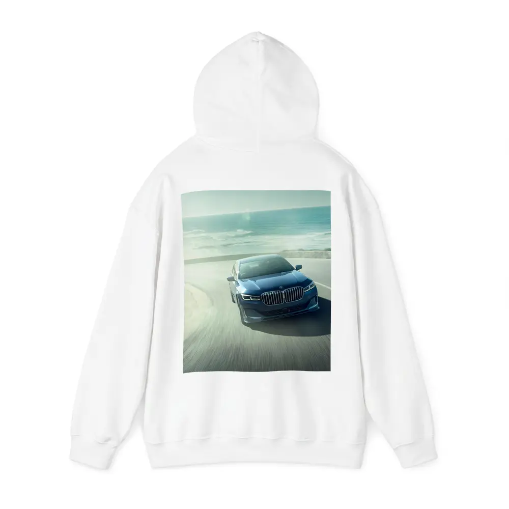 BMW Seven Series Blue Coastal Road Drive – Hoodies