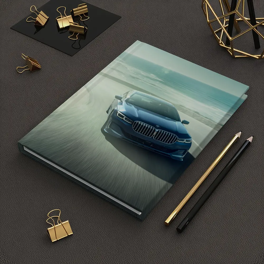 BMW Seven Series Blue Coastal Road Drive – Notebooks