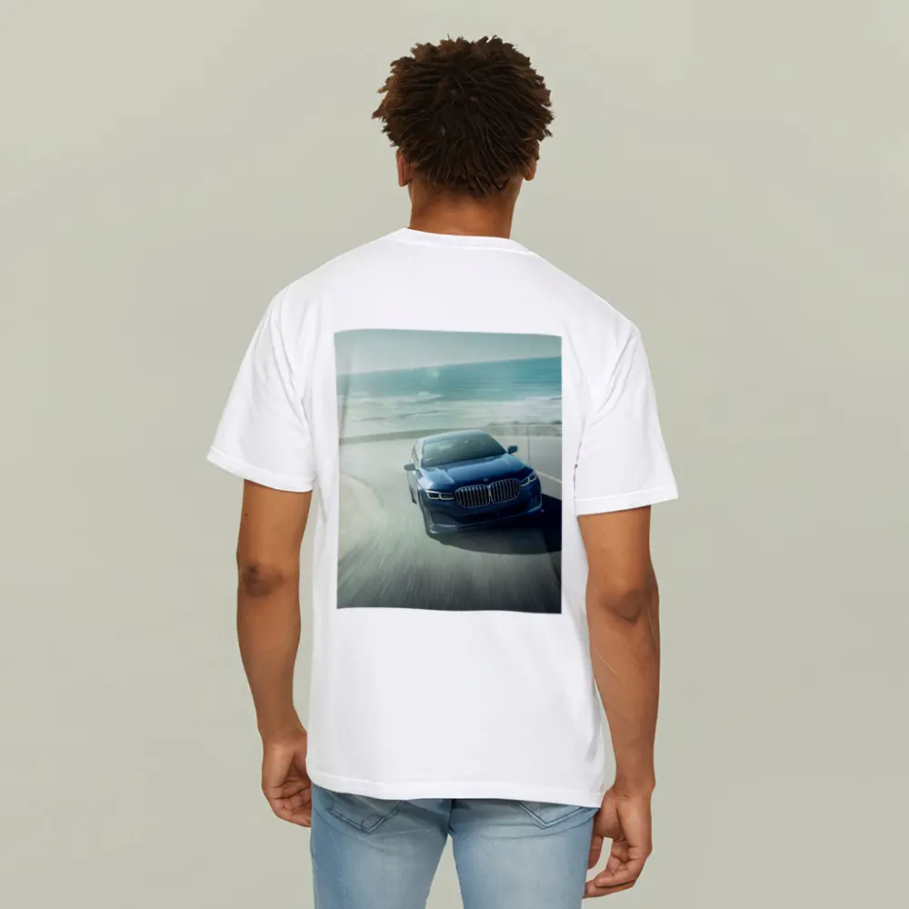 BMW Seven Series Blue Coastal Road Drive – T-Shirts