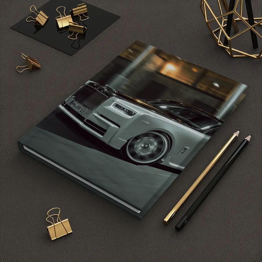 Rolls Royce Phantom White Night Street – Notebooks