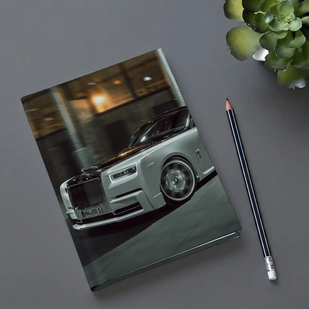 Rolls Royce Phantom White Night Street – Notebooks
