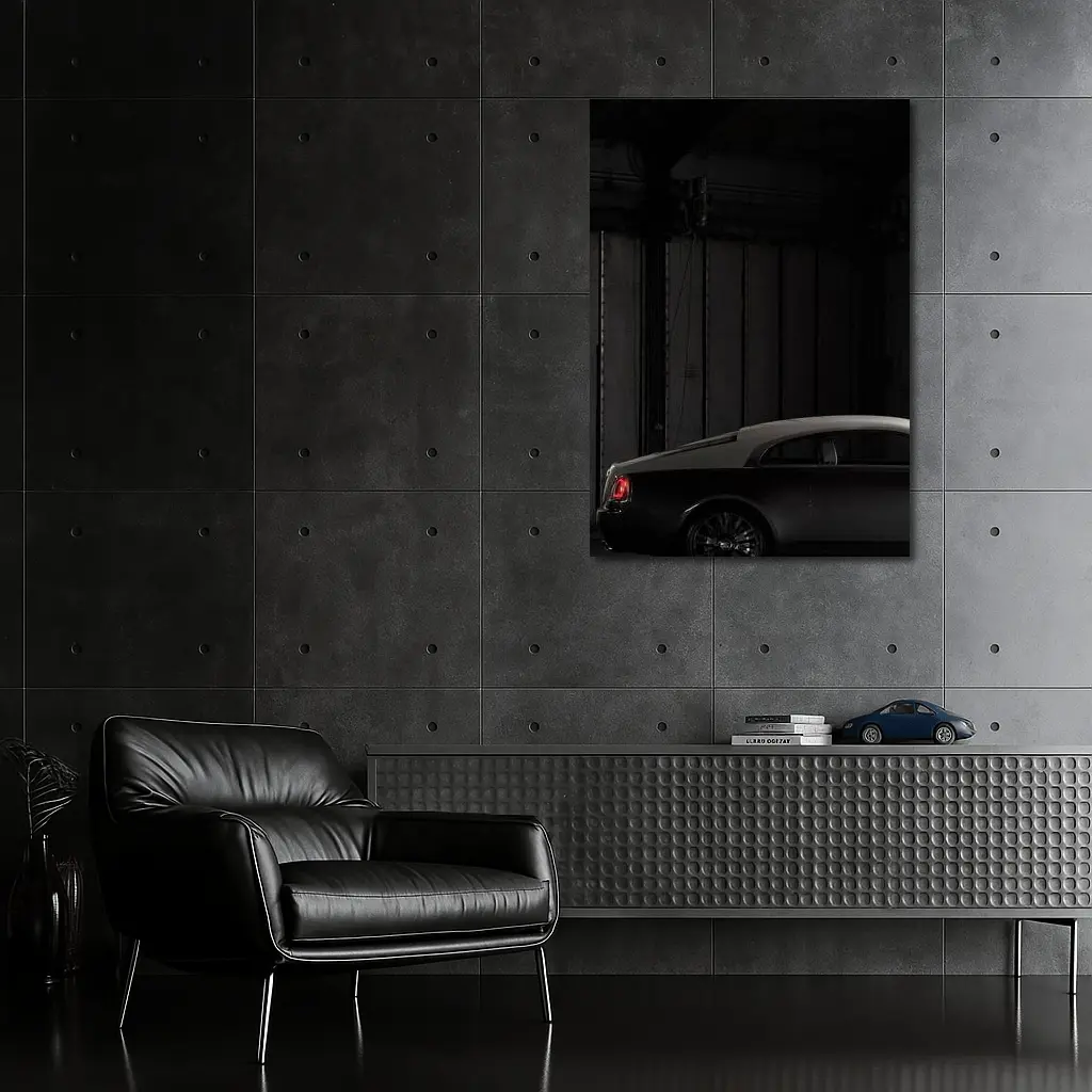 Rolls-Royce Wraith Dark Industrial Garage – Wall Art