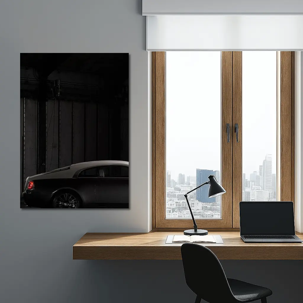 Rolls-Royce Wraith Dark Industrial Garage – Wall Art