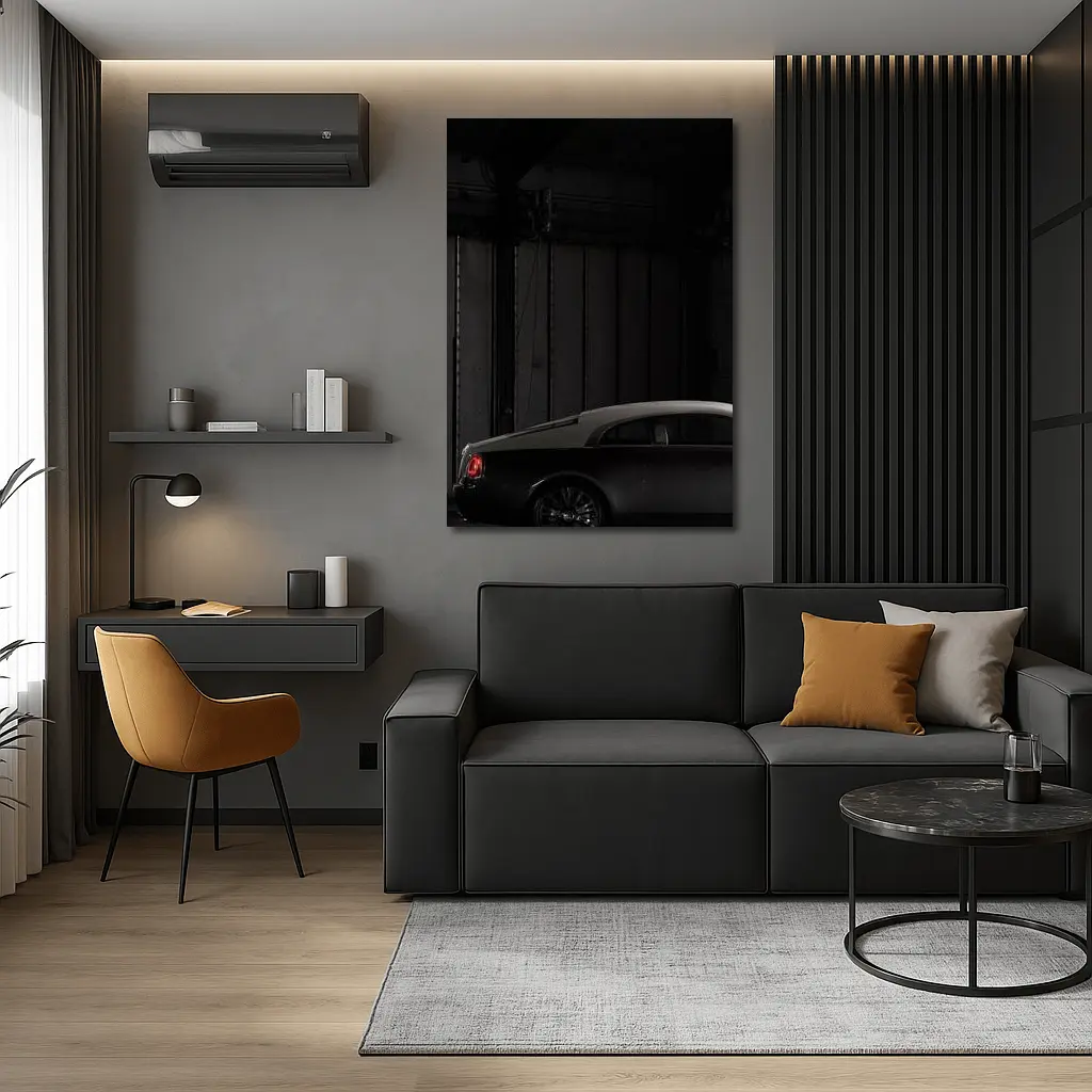 Rolls-Royce Wraith Dark Industrial Garage – Wall Art