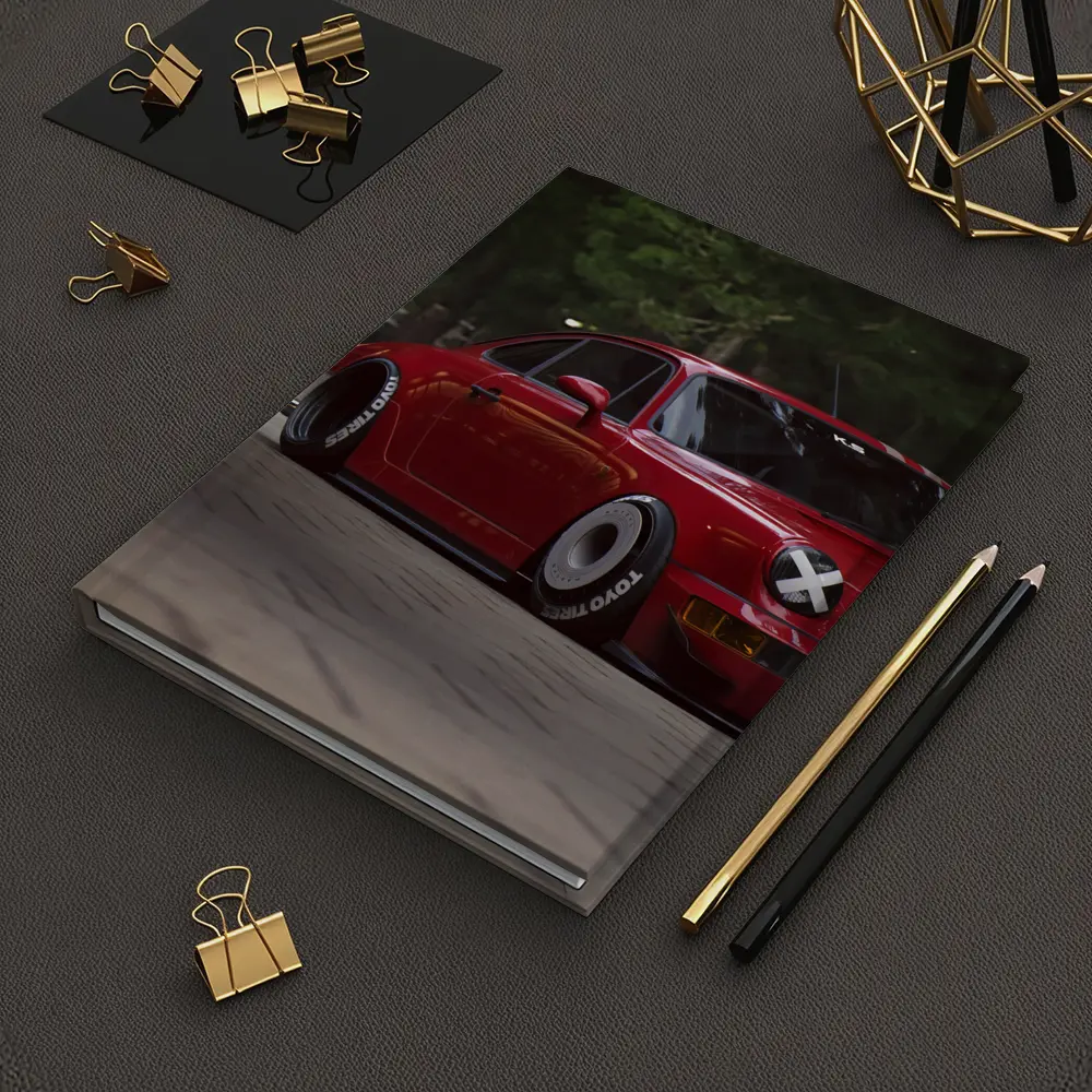 Red Porsche 911 RWB Forest Street – Notebooks