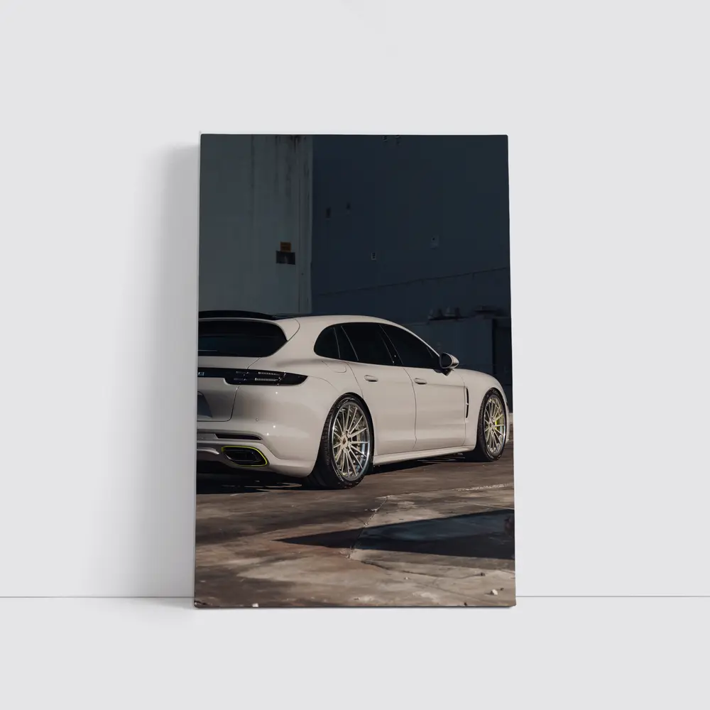 Porsche Panamera Sport Turismo White Urban – Wall Art
