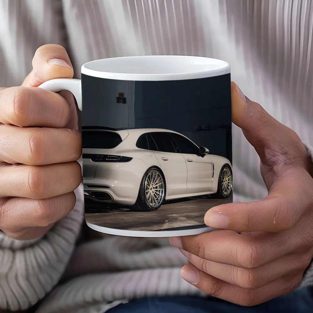 Porsche Panamera Sport Turismo White Urban – Mugs