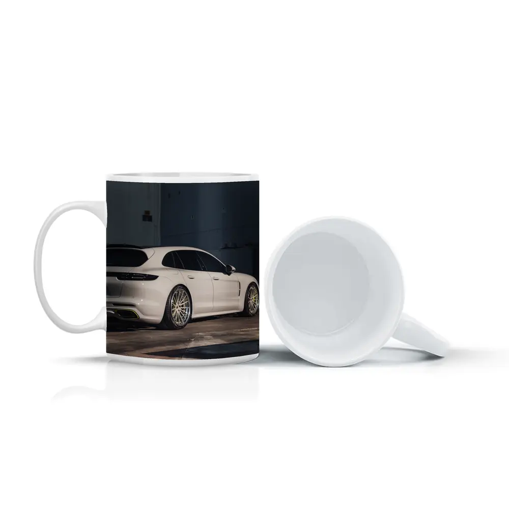 Porsche Panamera Sport Turismo White Urban – Mugs