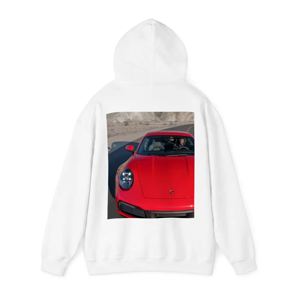 Red Porsche 911 on Mountain Road – Hoodies