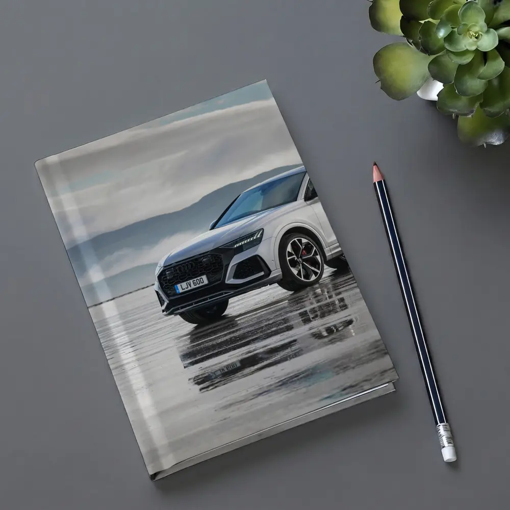 Audi RSQ8 White SUV Wet Coastal Flats – Notebooks