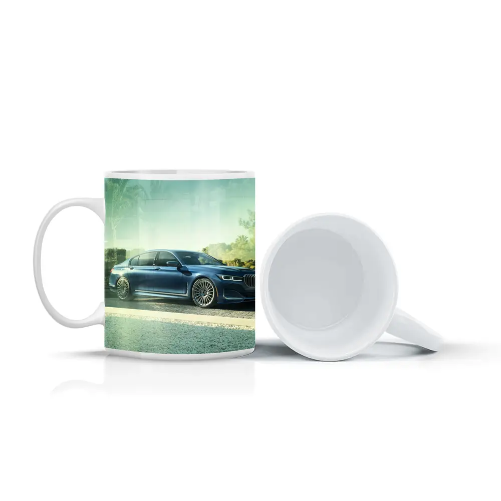 BMW Alpina B7 Blue Luxury Sedan Outdoors – Mugs