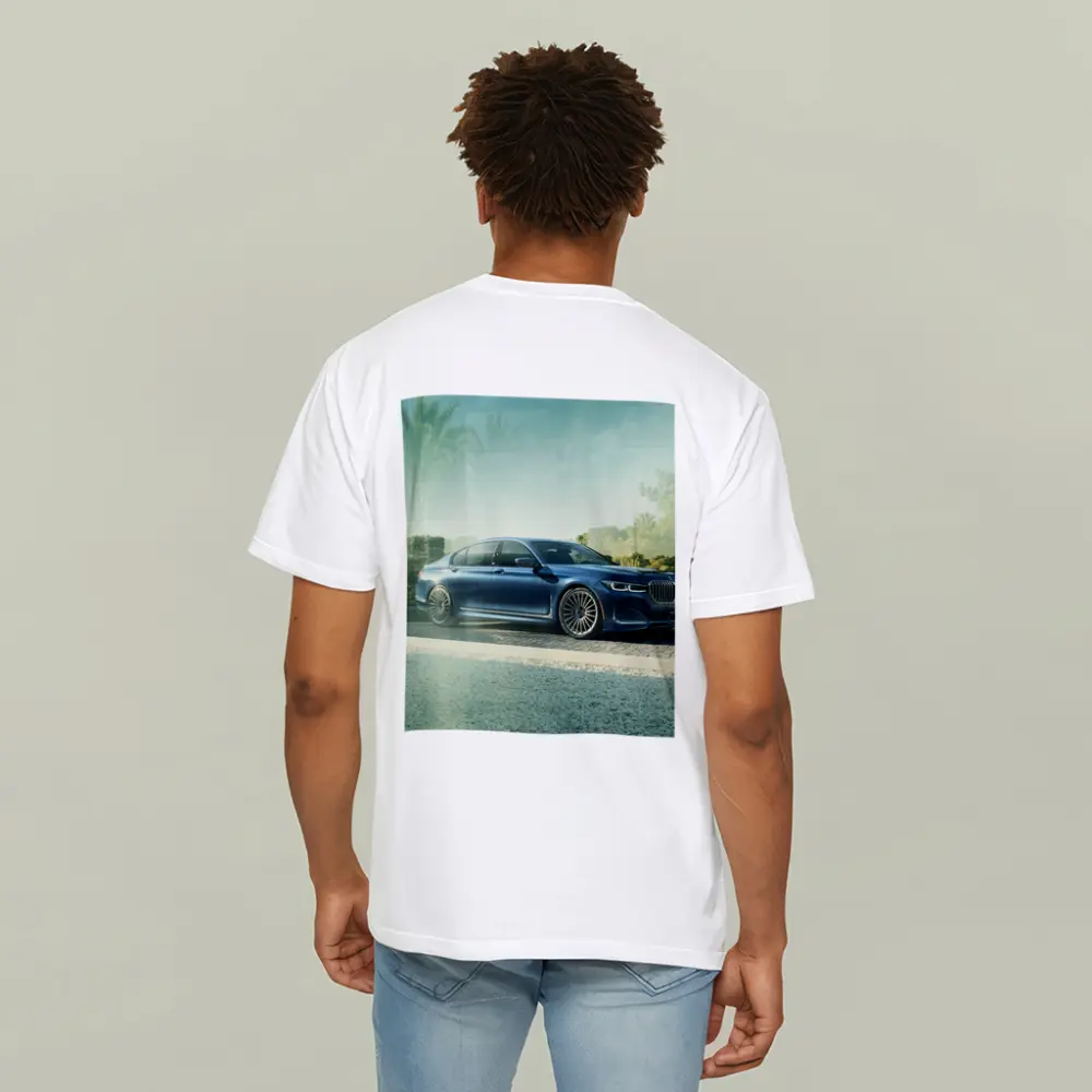 BMW Alpina B7 Blue Luxury Sedan Outdoors – T-Shirts