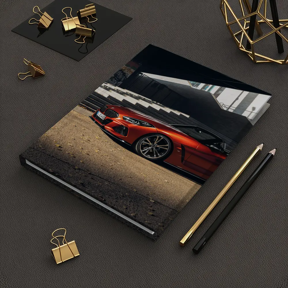 BMW Z4 Orange Roadster Urban Street Scene – Notebooks