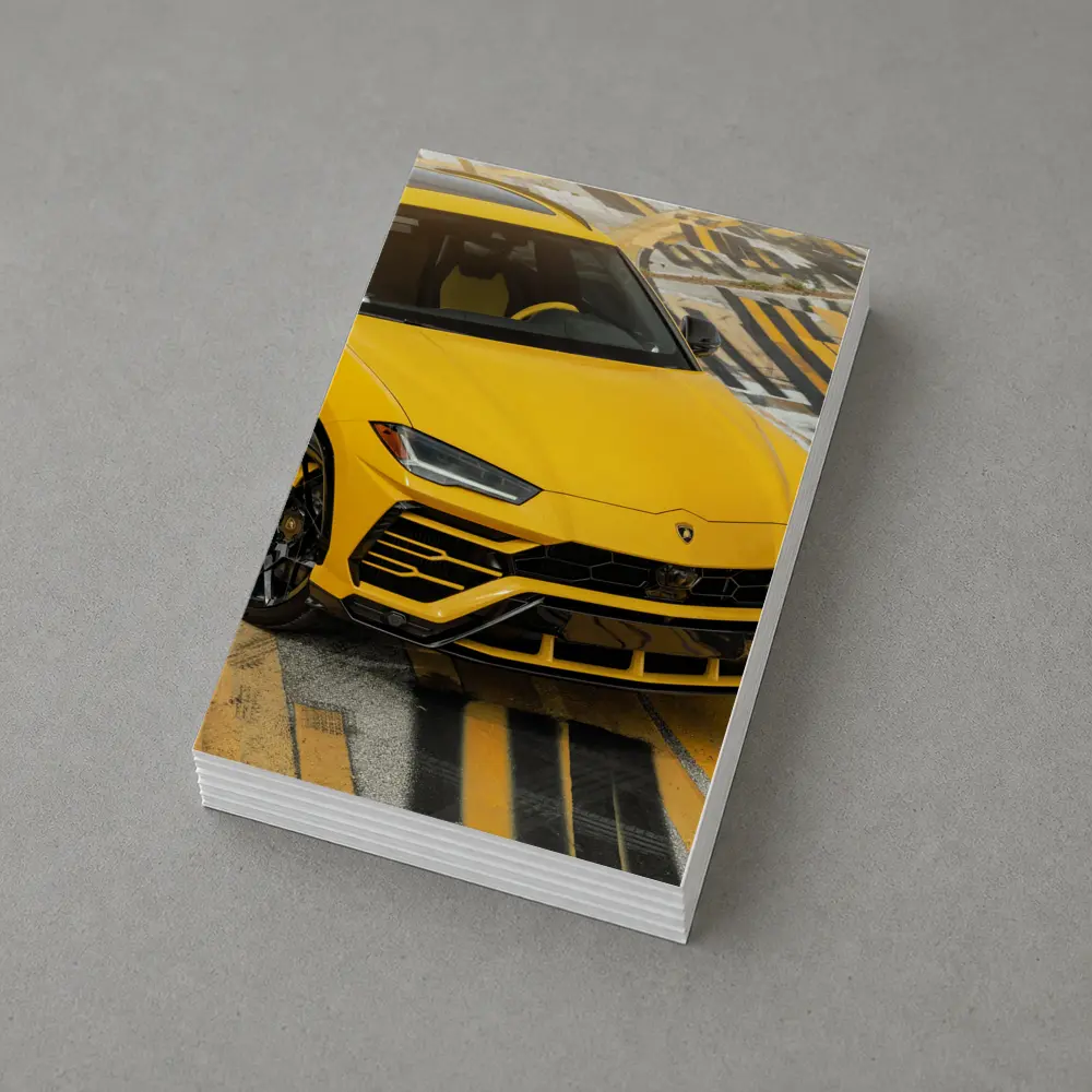 Lamborghini Urus Yellow SUV Street Shot – Postcards