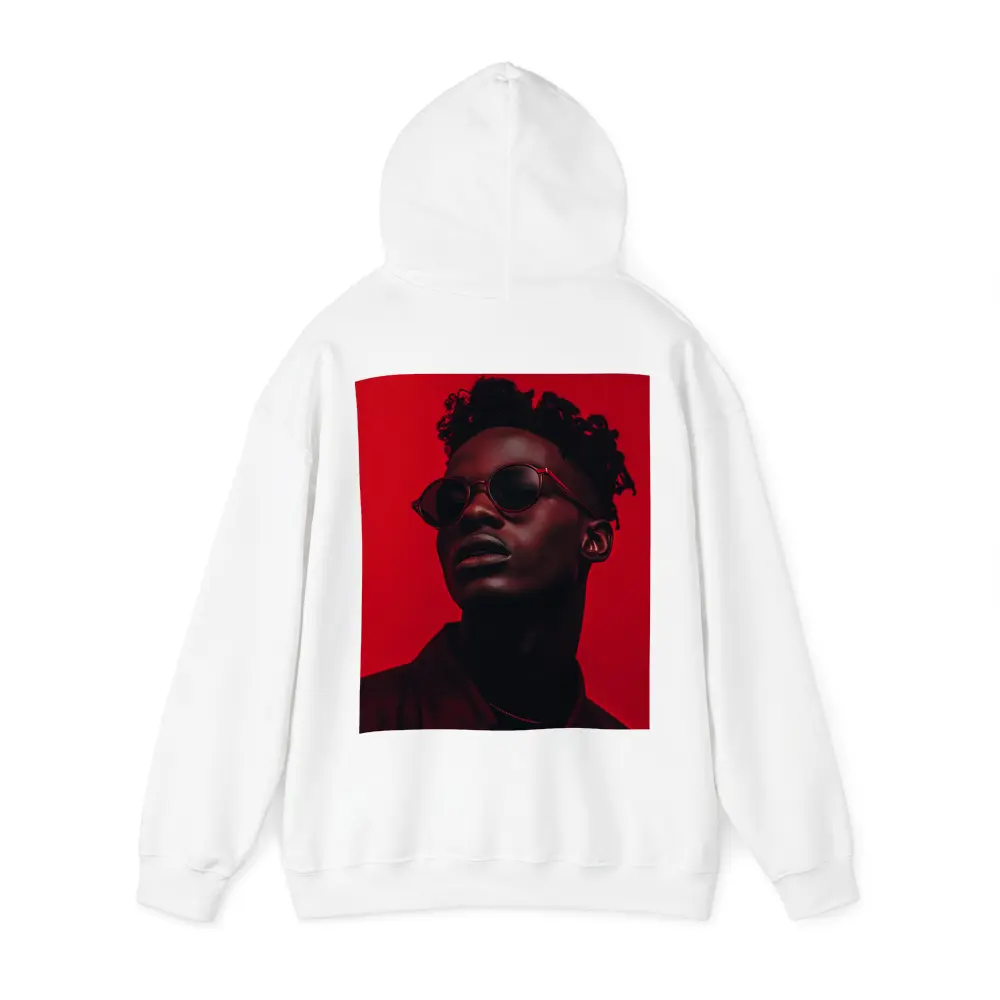 Black Man Red Sunglasses Bold Portrait – Hoodies