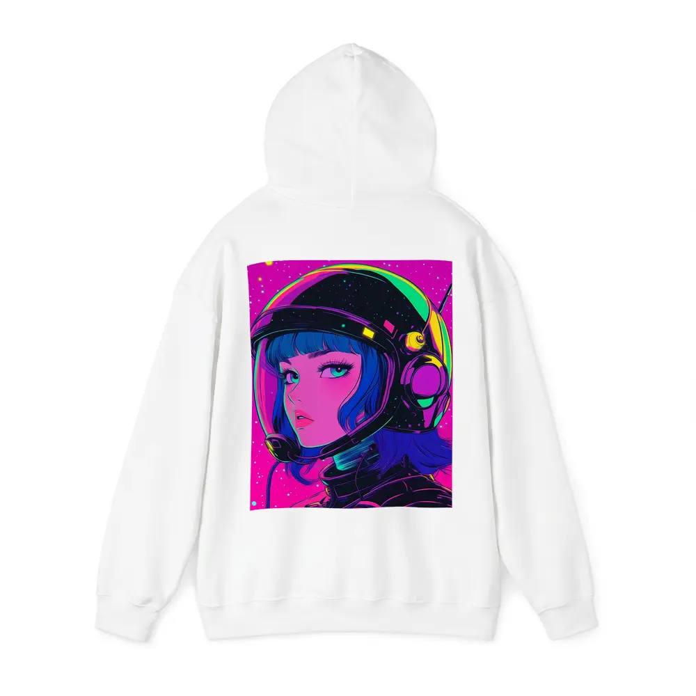 Anime Girl Astronaut Neon Pink Space – Hoodies