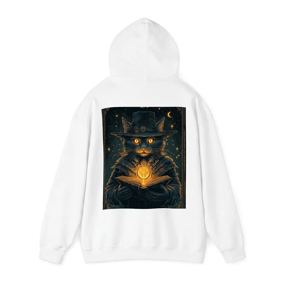 Black Cat Wizard Tarot Dark Fantasy Art – Hoodies