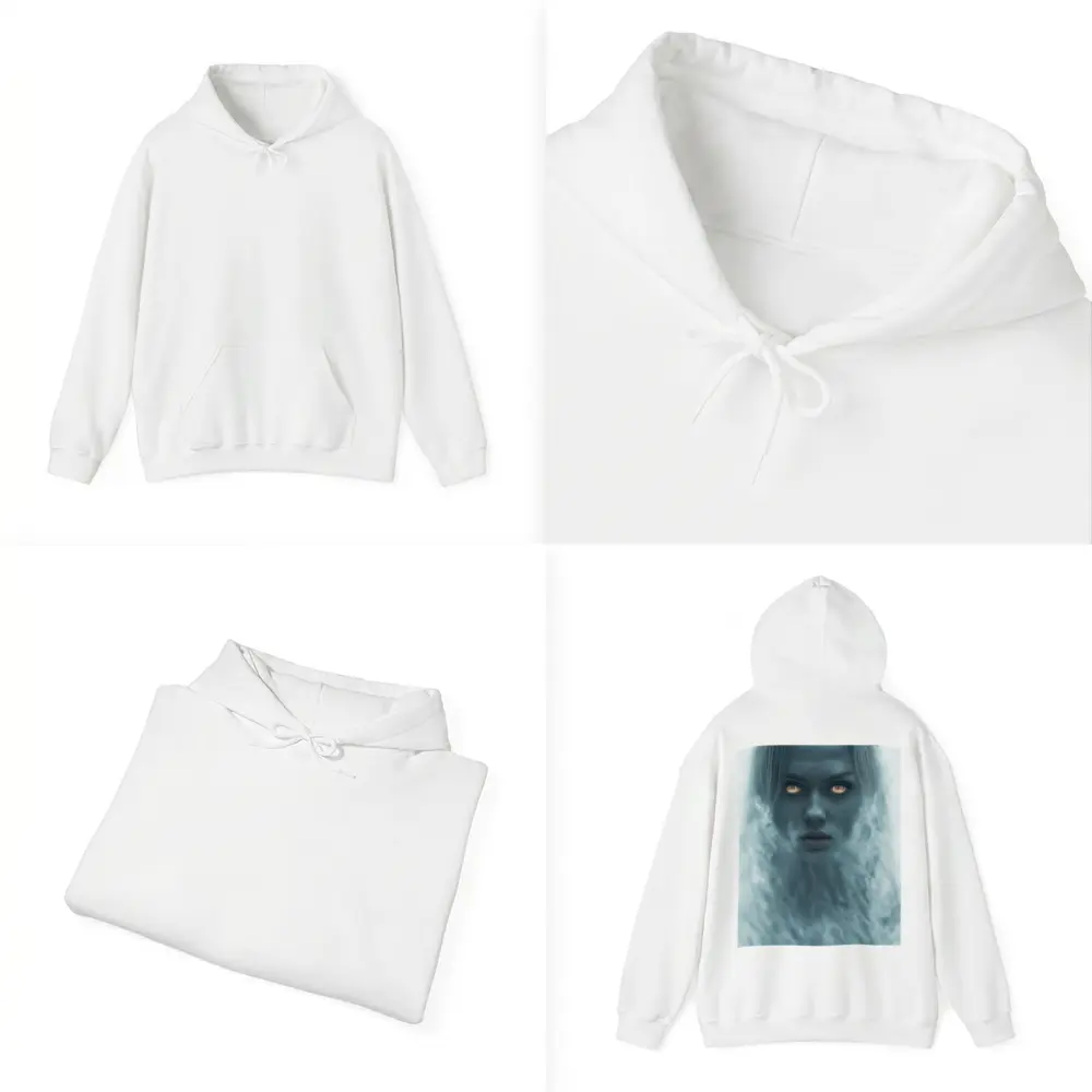 Ghostly Woman Glowing Eyes Misty Fantasy – Hoodies
