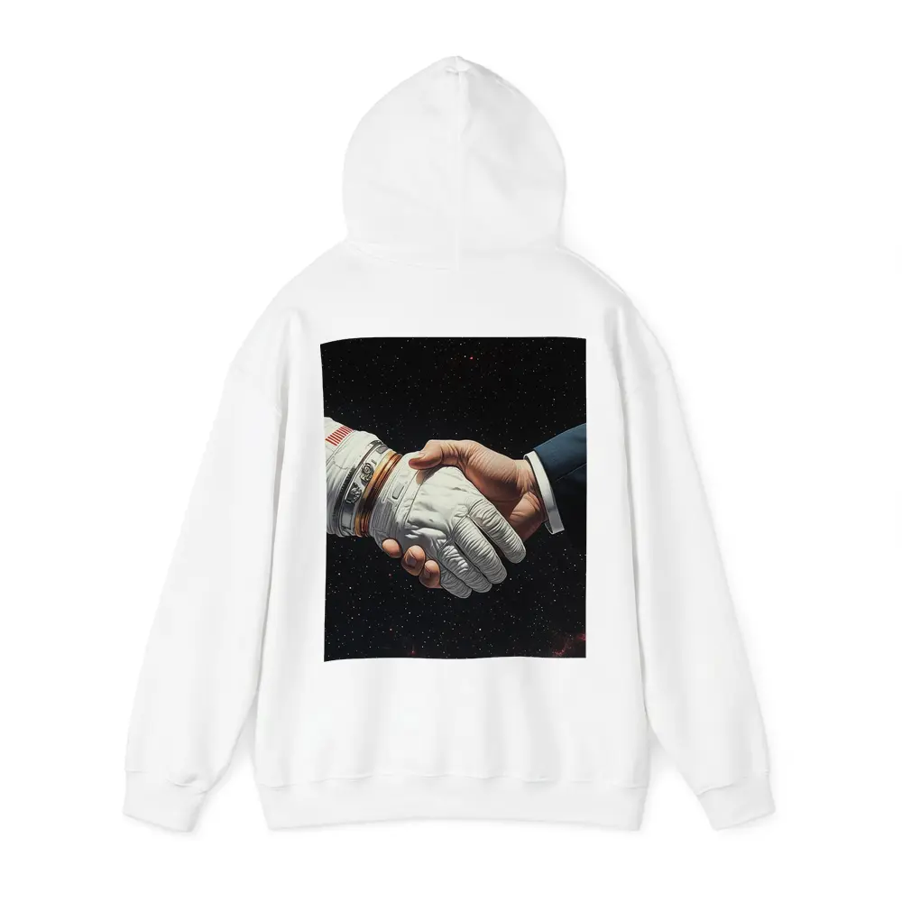Astronaut Handshake Business Suit Deep Space – Hoodies