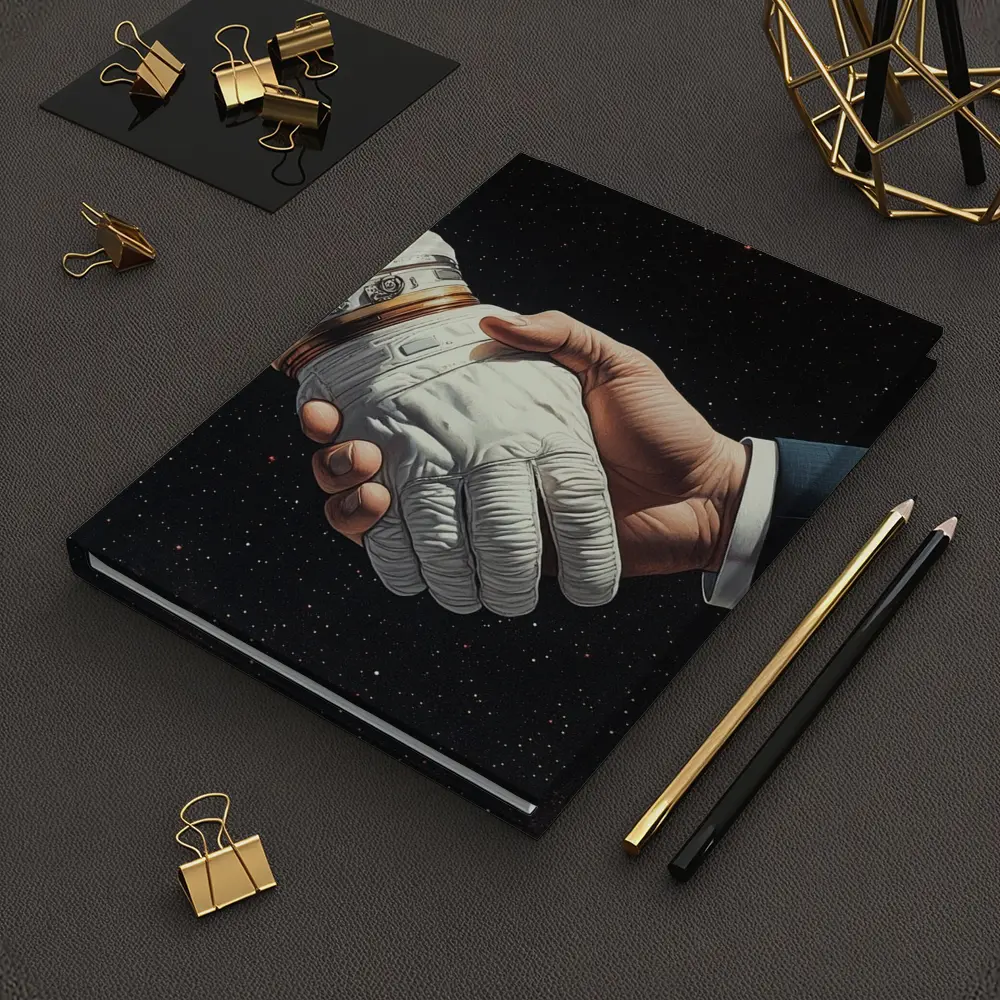 Astronaut Handshake Business Suit Deep Space – Notebooks