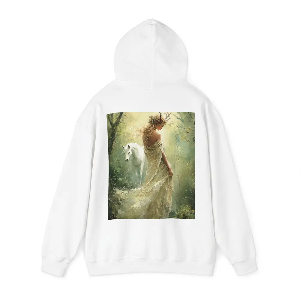 Forest Goddess White Horse Mystical Fantasy Art – Hoodies