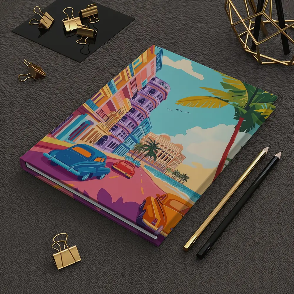 Havana Cuba Street Classic Cars Colorful – Notebooks