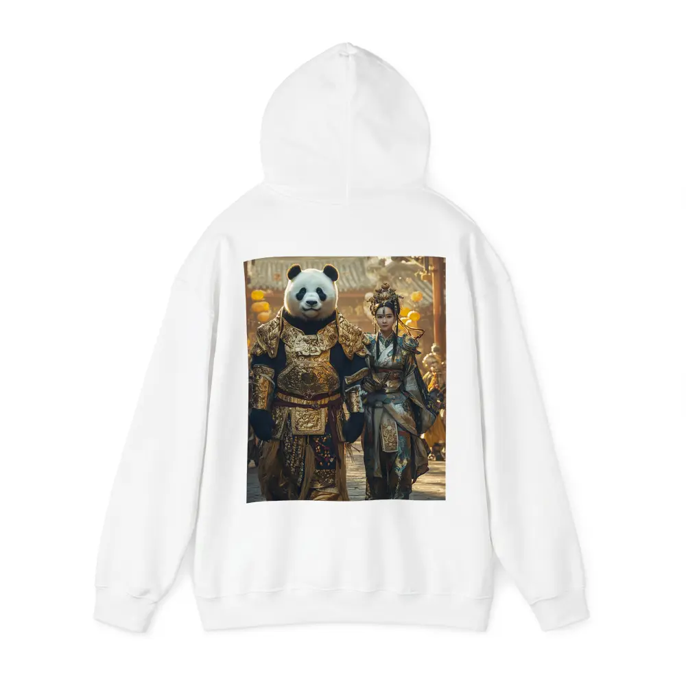 Panda Warrior and Woman Ancient Chinese Temple – Hoodies