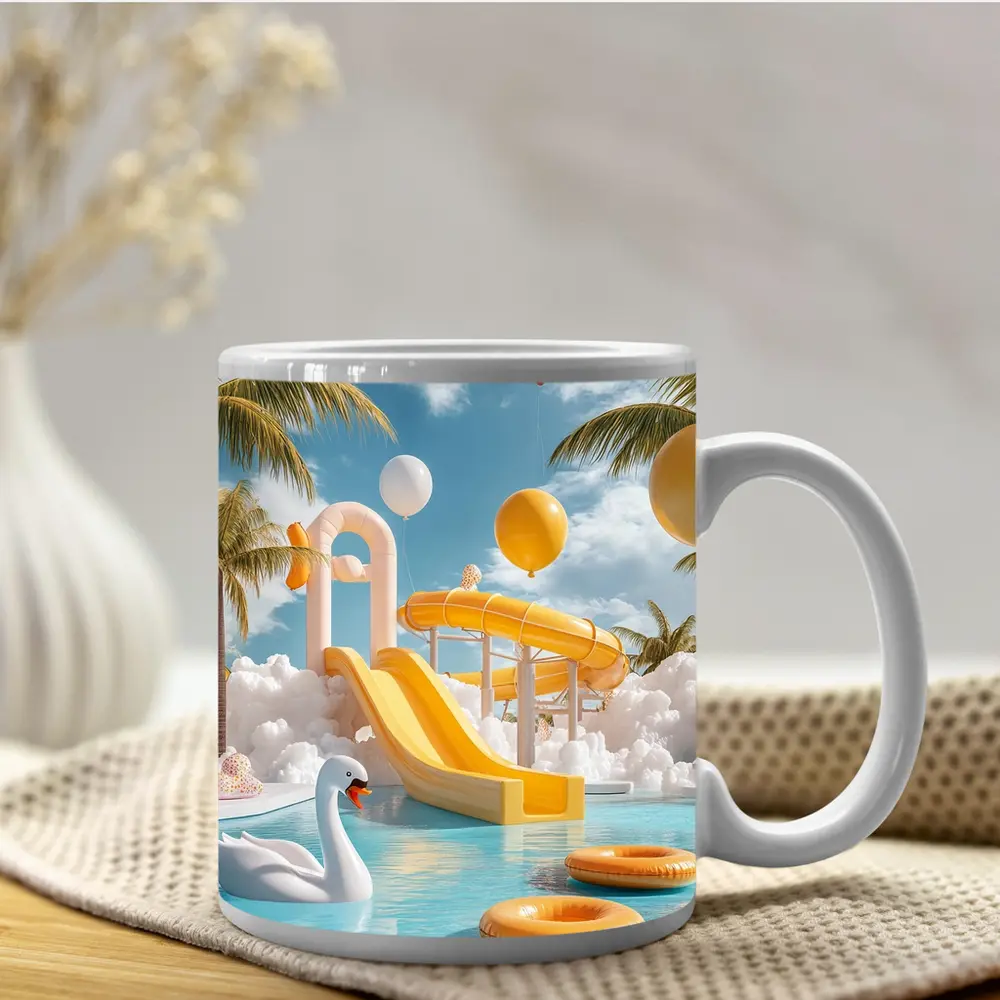 Tropical Water Park Pool Summer Fun – Mugs