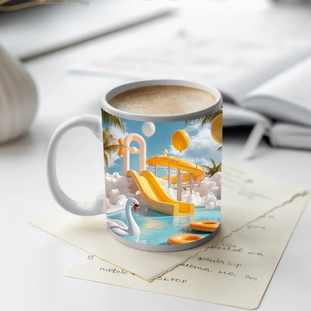 Tropical Water Park Pool Summer Fun – Mugs