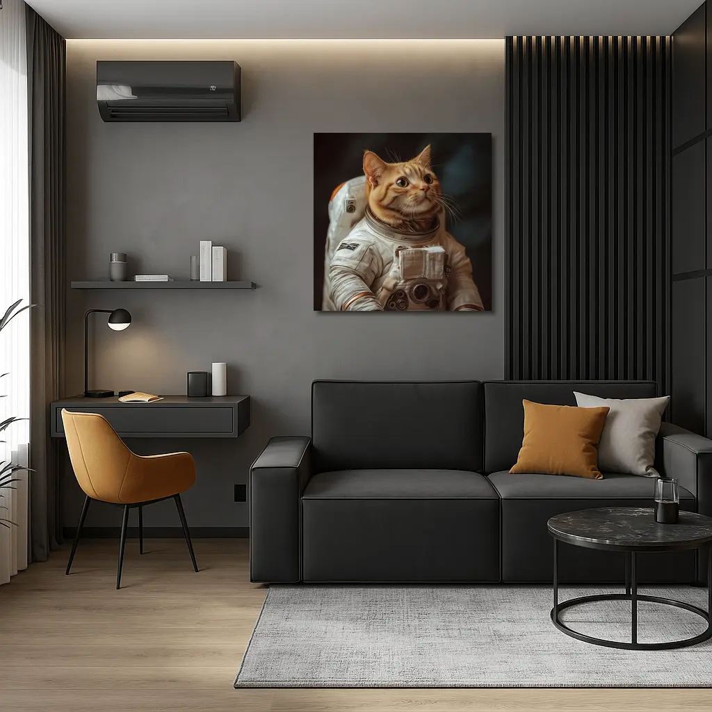 Orange Tabby Cat Astronaut Space Suit – Wall Art