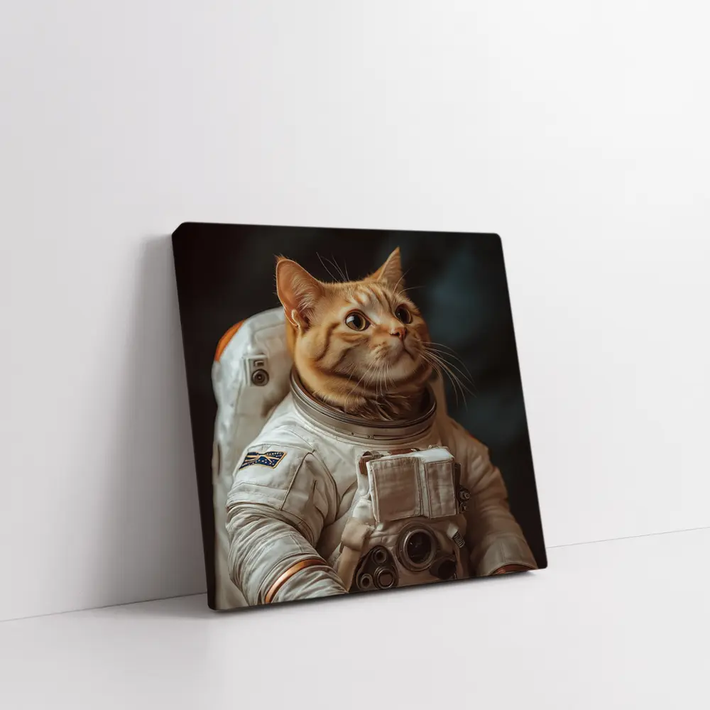 Orange Tabby Cat Astronaut Space Suit – Wall Art