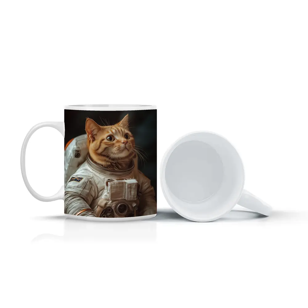Orange Tabby Cat Astronaut Space Suit – Mugs
