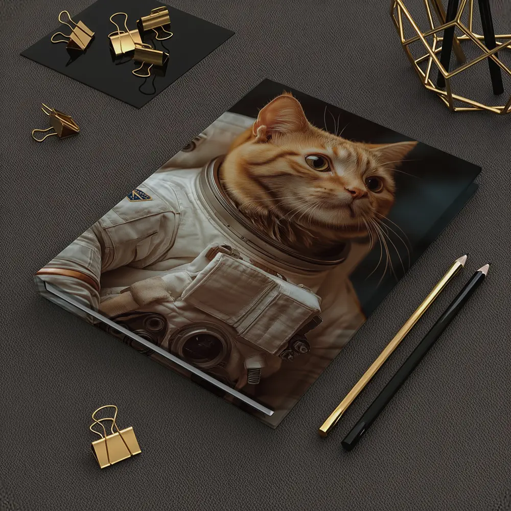 Orange Tabby Cat Astronaut Space Suit – Notebooks