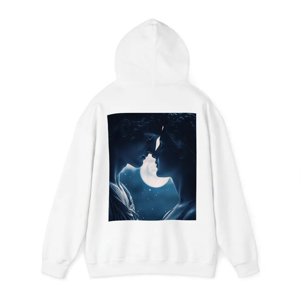 Greek Marble Statues Kissing Under Moon – Hoodies