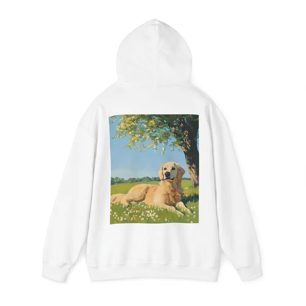 Golden Retriever Resting In Sunny Meadow – Hoodies