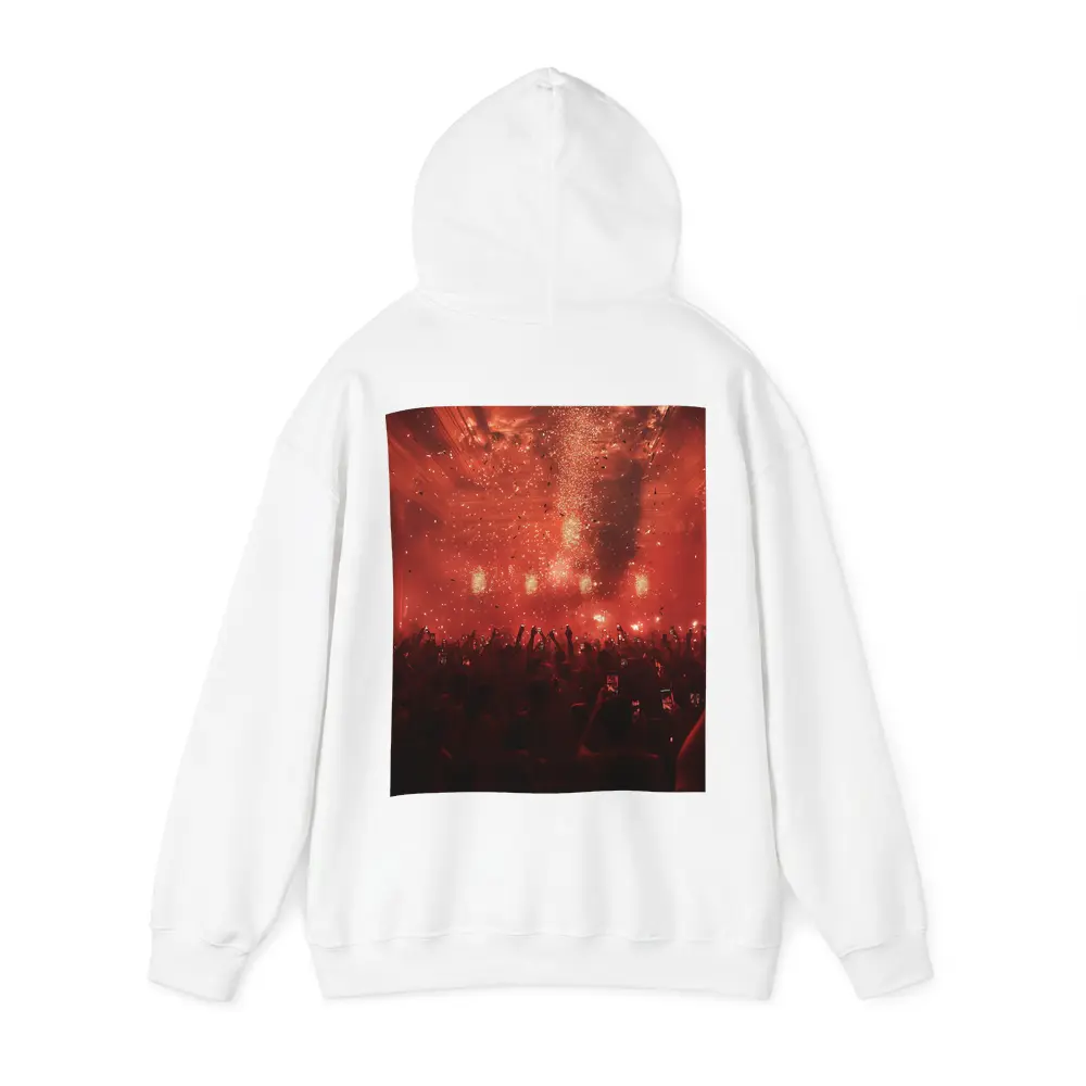 Red Concert Hall Crowd Confetti Celebration – Hoodies