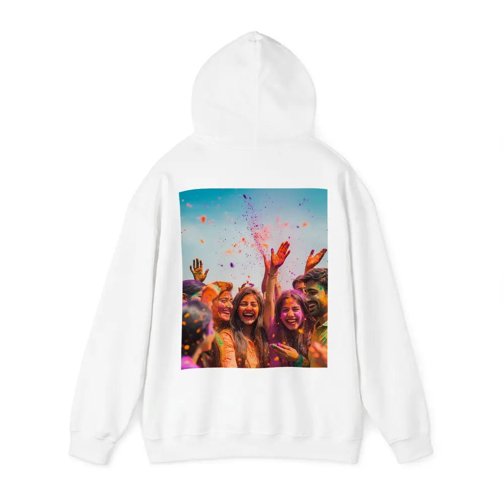 Friends Celebrating Holi Festival Colorful Powder – Hoodies