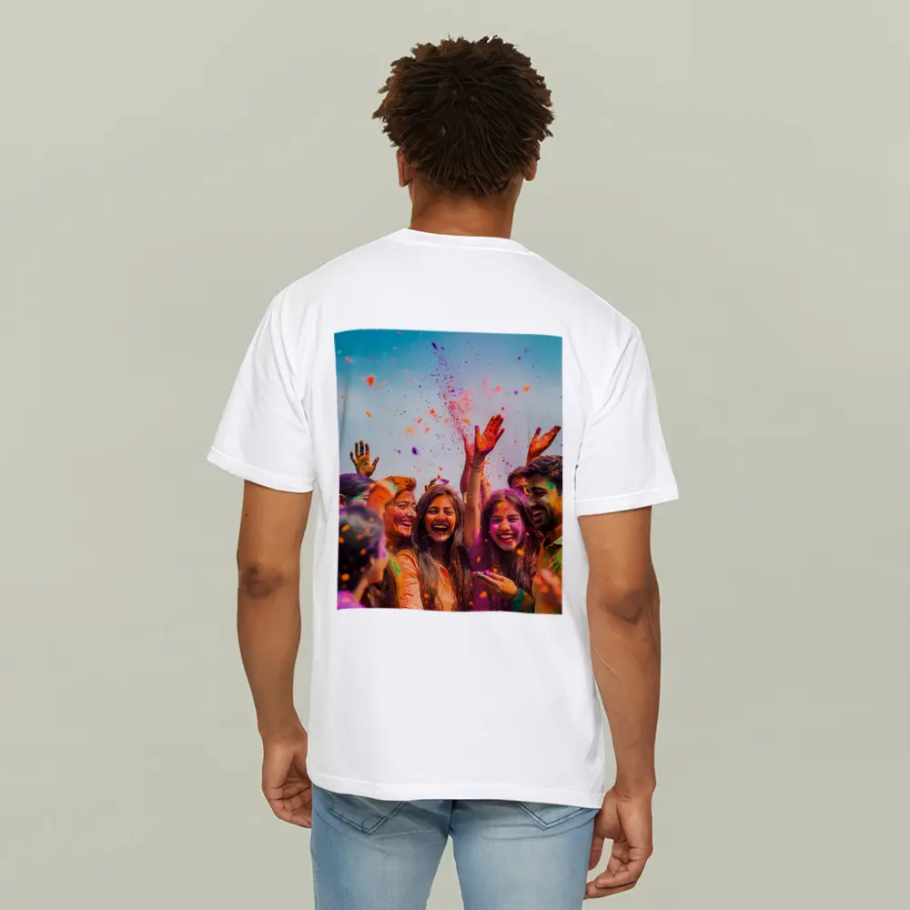 Friends Celebrating Holi Festival Colorful Powder – T-Shirts