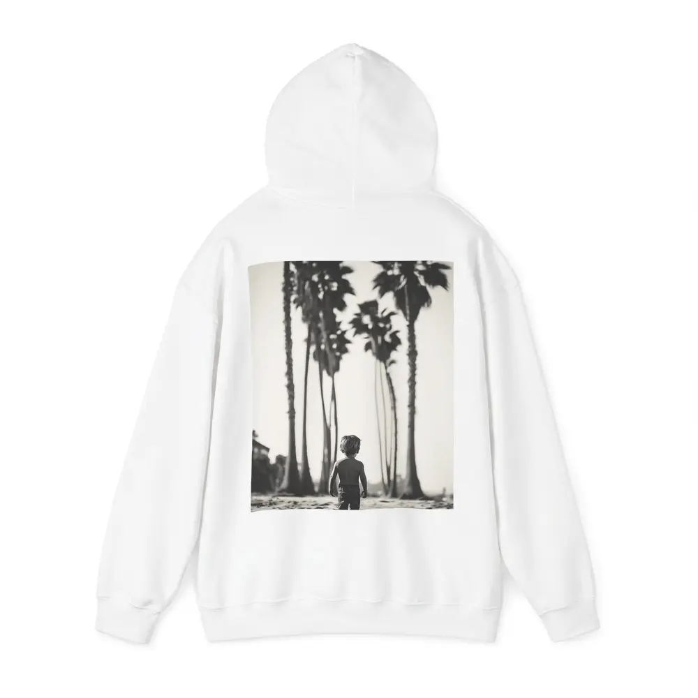 Boy Walking on Beach Among Palm Trees – Hoodies